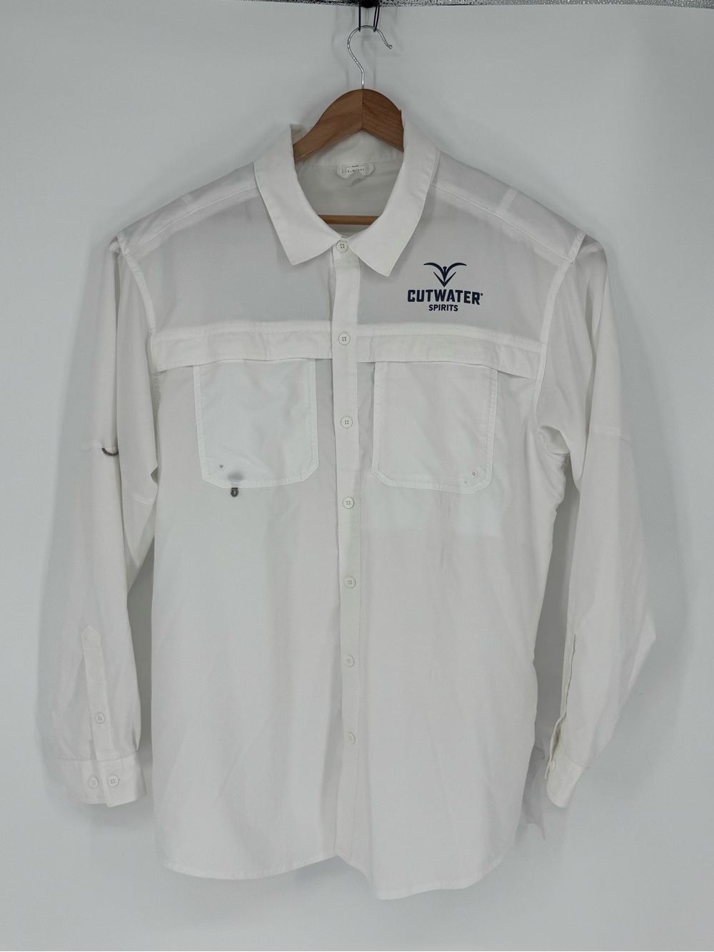 BAW Men’s Size 2XL White San Diego Cutwater Spirits Long Sleeve Vented I1